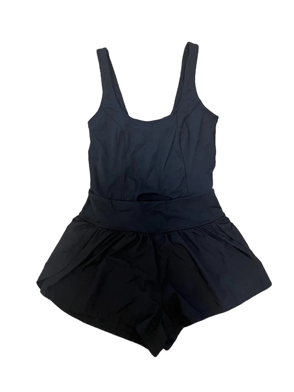 Women’s Aeropostale Black Scoop Neck Romper Athletic Casual Size XS